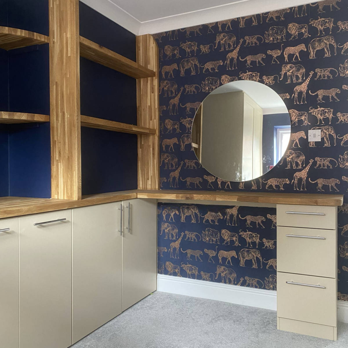 MDF Fitted Furniture in Benjamin Moore Shaker Beige