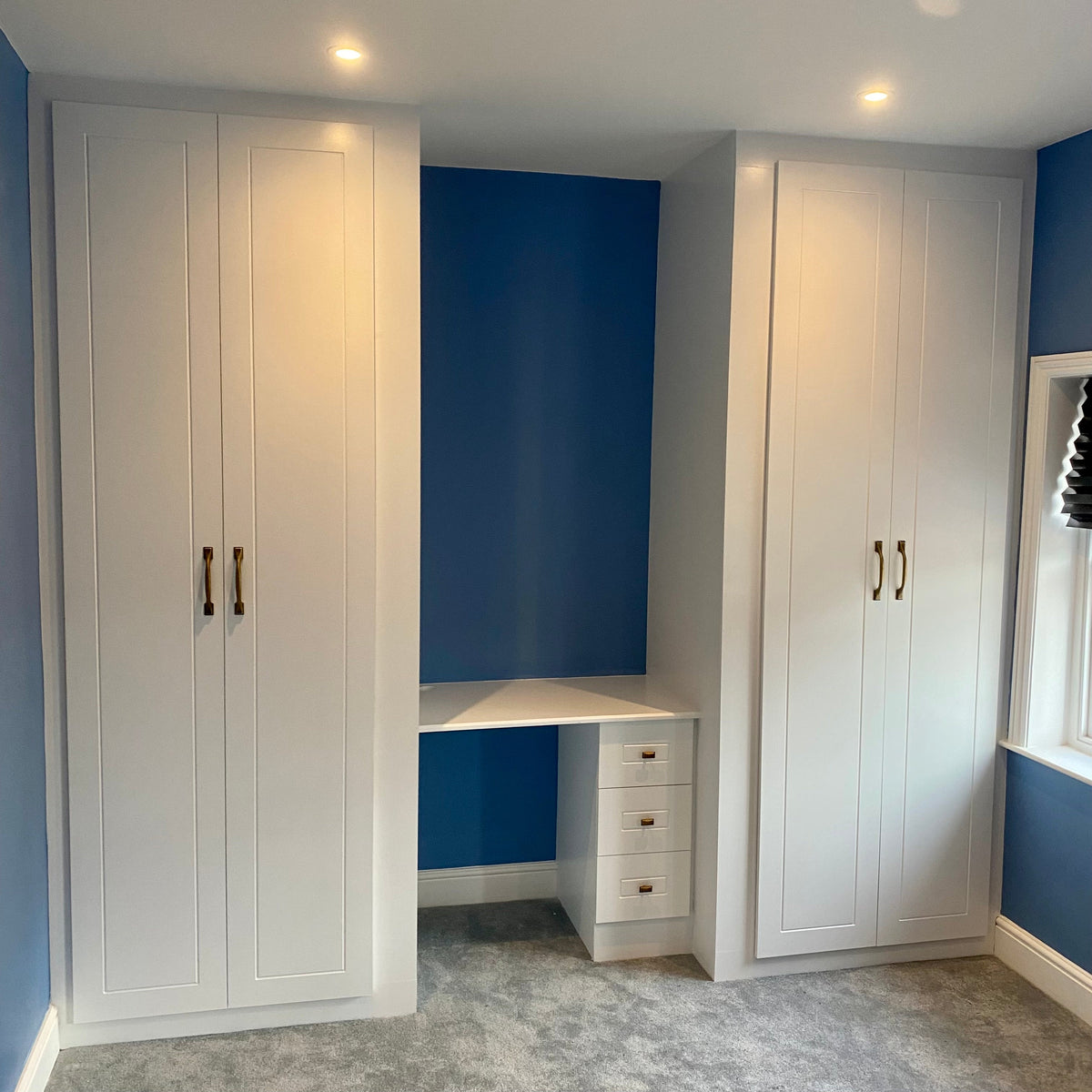 MDF Wardrobes Painted Benjamin Moore Scuff-X Decorators White