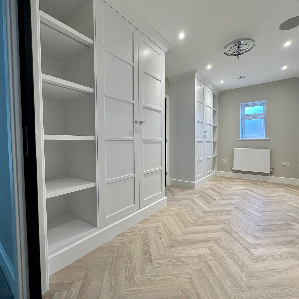 MDF Wardrobes Benjamin Moore Scuff X Eggshell Super White