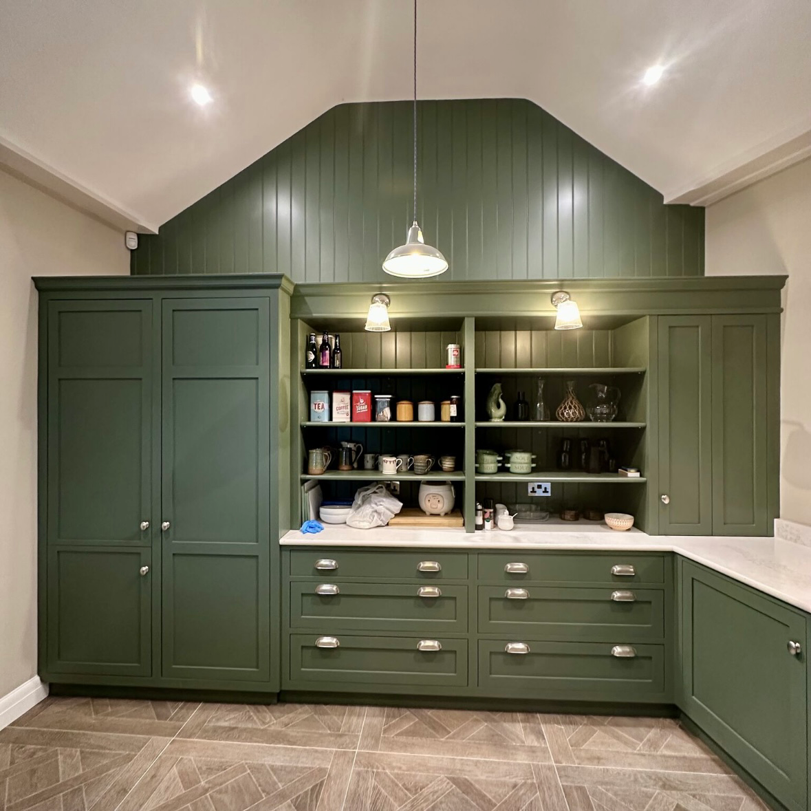 Painted Kitchen Cabinets Farrow & Ball Green Smoke