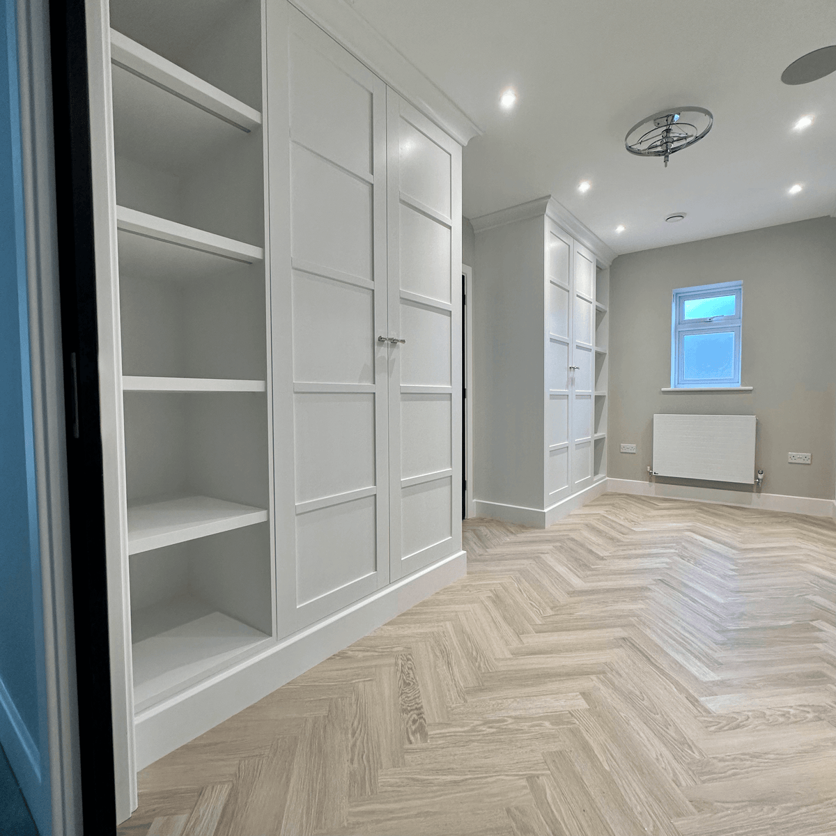 MDF Wardrobes Benjamin Moore Scuff X Eggshell Super White